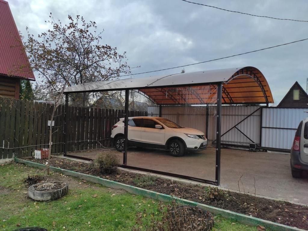 Прозрачные шторы ПВХ для навеса под автомобиль в Стари